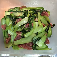 小青菜炒香肠