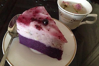 山药紫薯糕
