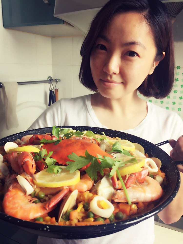 西班牙海鲜饭—的做法