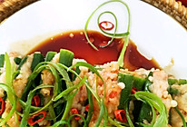 #夏日开胃餐#，秋葵酿虾胶的做法
