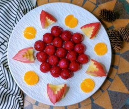 【创意果盘】紫气东来！爱上吃水果！#袋福到万家#的做法