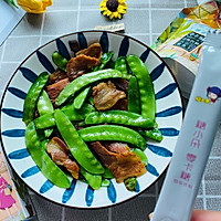 #糖小朵甜蜜控糖秘籍#零卡糖腊肉炒荷兰豆的做法图解13
