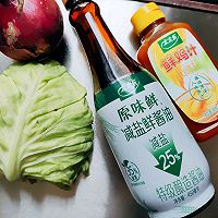 #减一点更好#炝拌包菜丝的做法图解2