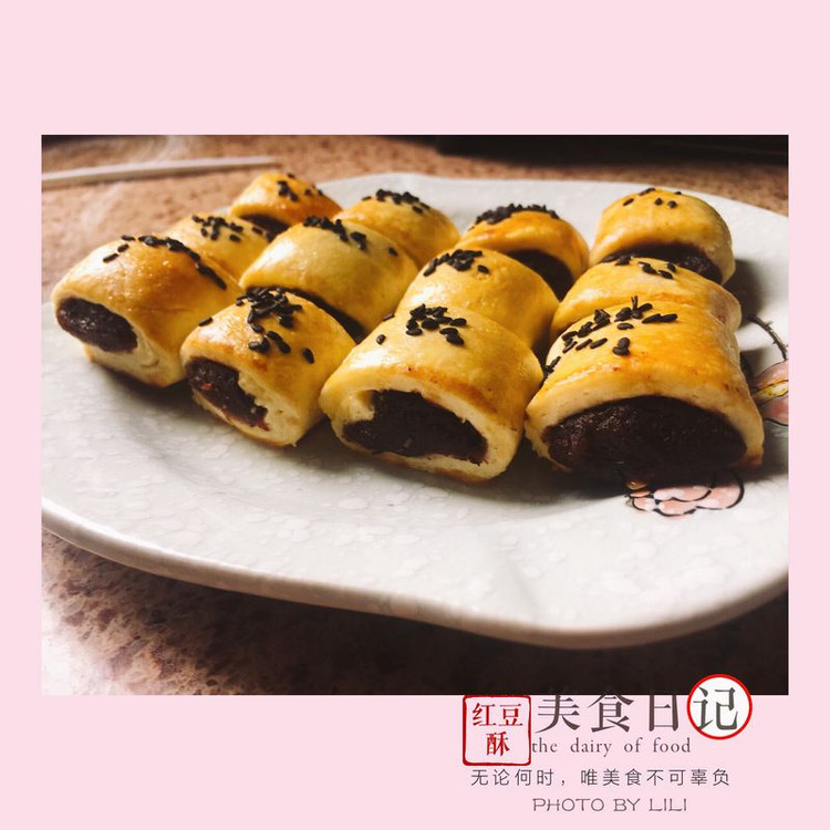 红豆酥的做法