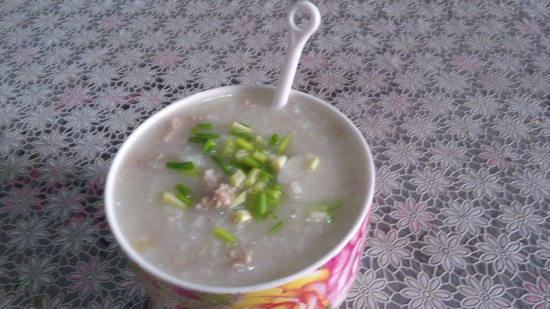 Chinese yam and Minced Pork Congee