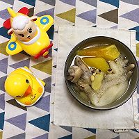 #馅儿料美食，哪种最好吃#木瓜竹笙眉豆炖鸡脚的做法图解7