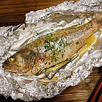 锡纸烤鲈鱼，不用起油锅的美味的做法图解13