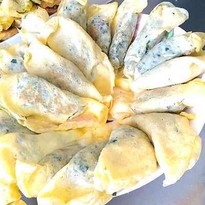 猫咪之家【荠菜猪肉馅蛋饺】年味