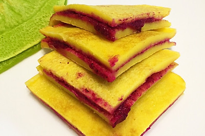 翡翠双色鸡蛋饼
