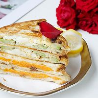 #我的养生日常-远离秋燥#4样食材解决早餐难题，素味三明治的做法图解3