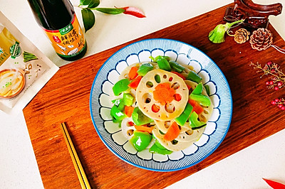 尝鲜炒藕片青椒