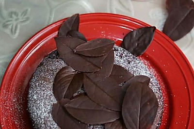 落叶巧克力蛋糕