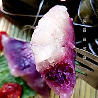 软糯香甜紫薯西米水晶粽的做法图解8