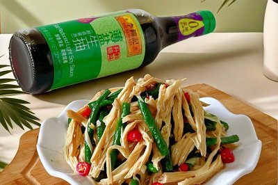 豆角拌腐竹