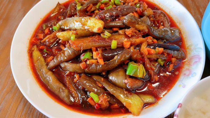 不用锅油炸的鱼香茄条