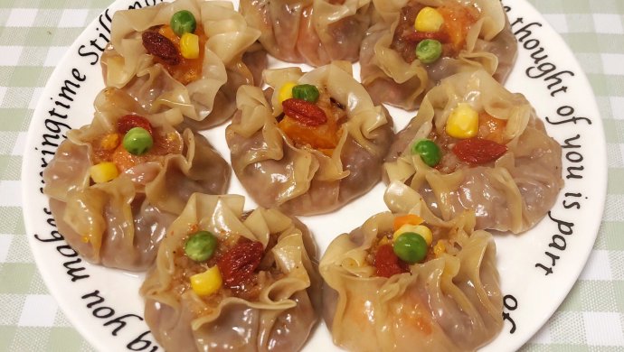 咸蛋黄香菇肉丁烧麦