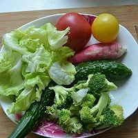 蔬菜沙拉#丘比沙拉汁#的做法图解1