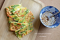 韩式海鲜葱饼 Scallion Seafood Pancak的做法