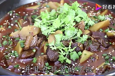 麻辣牛肉烧牛筋