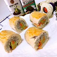 米饭鸡肉卷的做法图解8