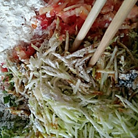 西葫芦菜饼的做法图解1