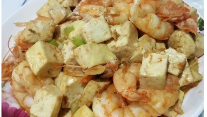 虾仁豆腐