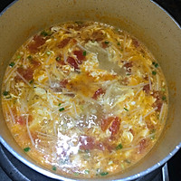 番茄金针菇蛋汤的做法图解9