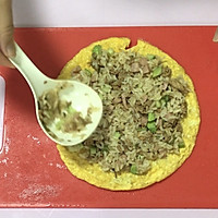 #冰箱剩余食材大改造# 快手炒饭蛋卷的做法图解7