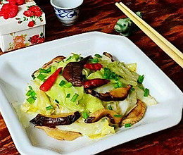 香菇手撕包菜的做法