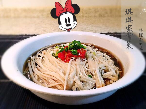 热炝金针菇的做法