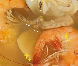 鲜虾蛤蜊（沙白）汤的做法