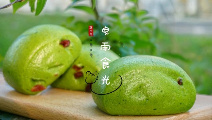 菠菜蔓越莓馒头