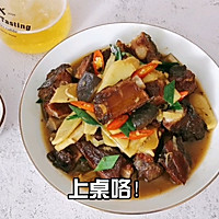 #美食说出“新年好”#步步高升冬笋腊排骨的做法图解20