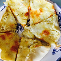 饺子皮榴莲pizza的做法图解8