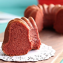 红丝绒焦糖戚风蛋糕