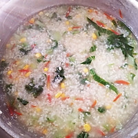 #夏日开胃餐#大米蔬菜粥的做法图解8