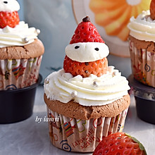 #相聚组个局# 草莓可可小蛋糕