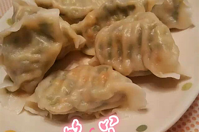 韭菜肉丁挲馅儿饺子