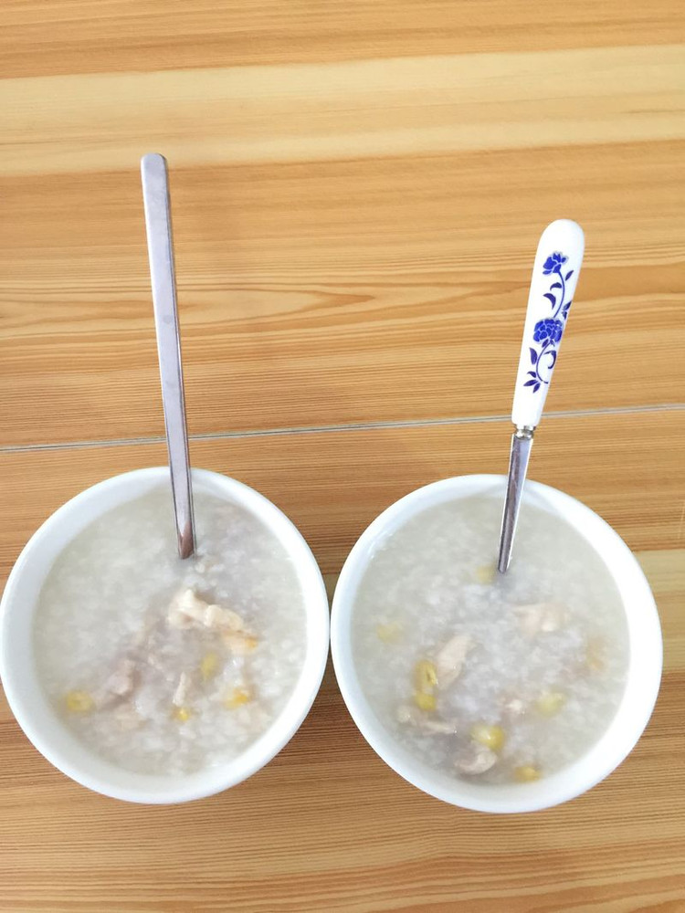 牛肉鸡肉玉米粥的做法