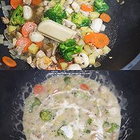 奶香浓郁的奶油蘑菇鸡肉饭#安佳食力召集，力挺新一年#的做法图解4