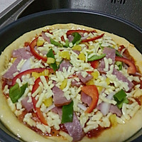 自制加量芝士培根披萨#长帝烘焙节#的做法图解4