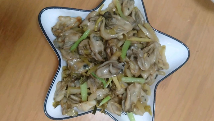 酸菜炒小蚝