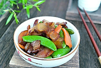 #无腊味，不新年#腊肉荷兰豆的做法