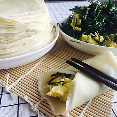 摊饼卷菜