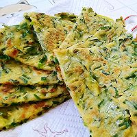 韭菜鸡蛋饼的做法图解9