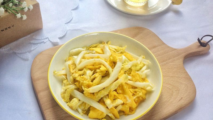 蒜蓉白菜炒鸡蛋