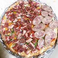 牛肉黑椒香肠披萨的做法图解8
