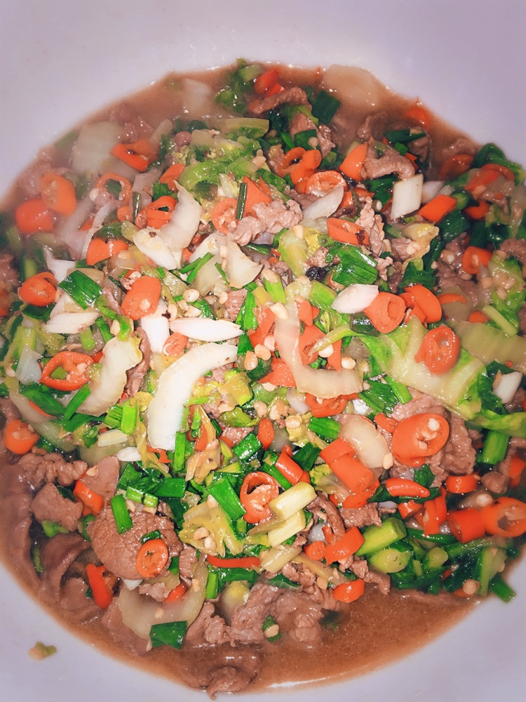 青菜牛肉的做法