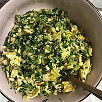 青菜香菇鸡蛋饺子的做法图解1