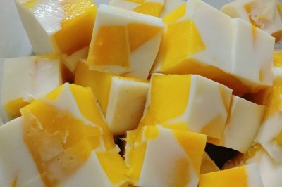 芒果奶冻——夏天的味道